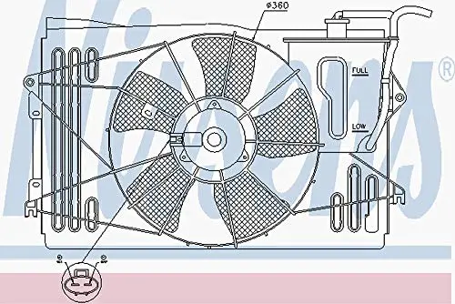 Nissens 85232 Fan, Radiator 1
