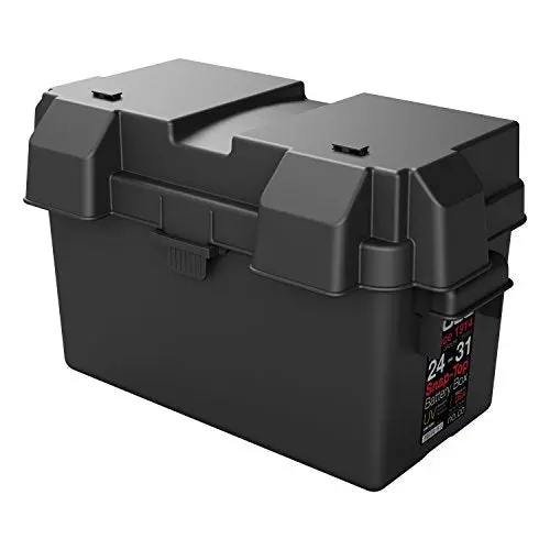 Noco Hm318bks Group 24-31 Snap-Top Battery Box For Marine, Rv, Camper And Trailer Batteries , Black 1