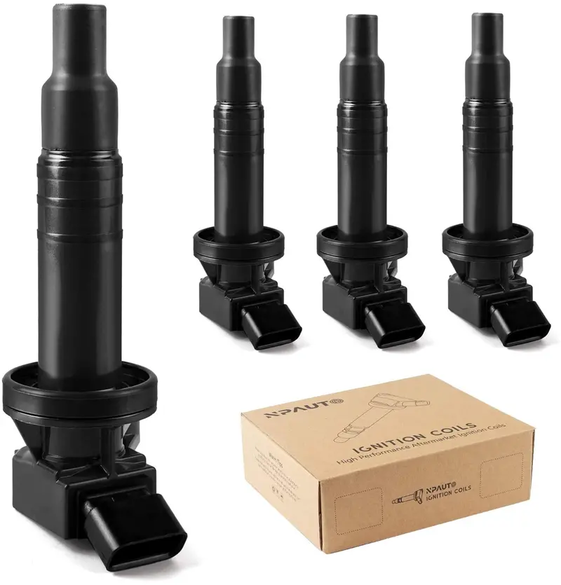 Npauto Ignition Coils Pack Compatible With Engine 1Zzfe L4 1.8L 2000-2008 Toyota Corolla,2000-2005 Celica Gt, 2003-2008 Matrix, 2000-2005 Mr2 Spyder, Pontiac Vibe, 2000-2002 Prizm, Pack Of 4 1