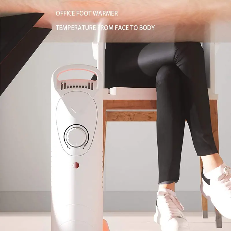 Ocye Oil-Filled Radiator Space Heater, Compact And Portable, Usable For Pregnant And Infant, Energy Saving, Safety Protection, Suitable For Family And Office Use, White 2