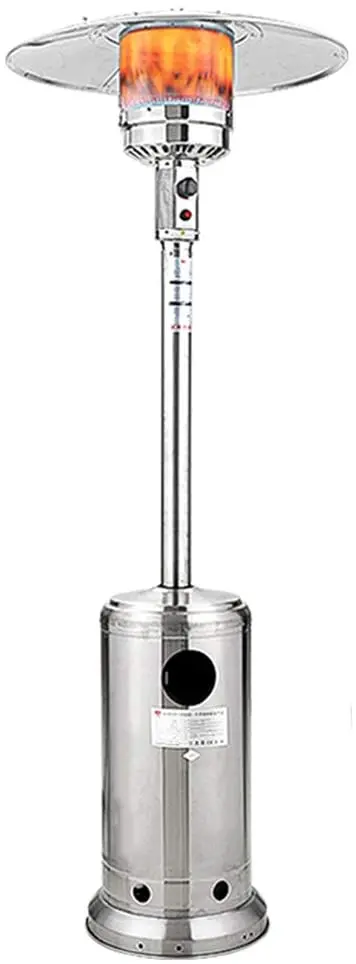 Ocye Outdoor Heater, Stainless Steel Floor-Standing Liquid Propane Terrace Heater, Easy To Move, With Flameout, Dumping And Hypoxia Protection, Used In Commercial, Outdoor, Garden 1