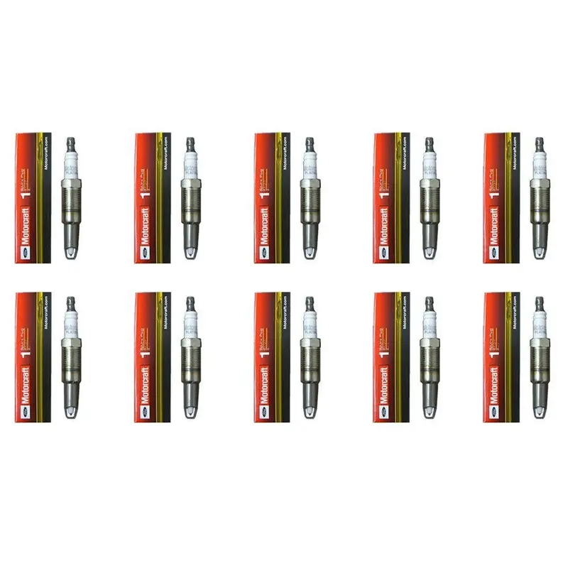 Oem New Motorcraft 10 Spark Plugs Sp546 Ford 5.4L 3V - Ford Updated Design Pzh14 1