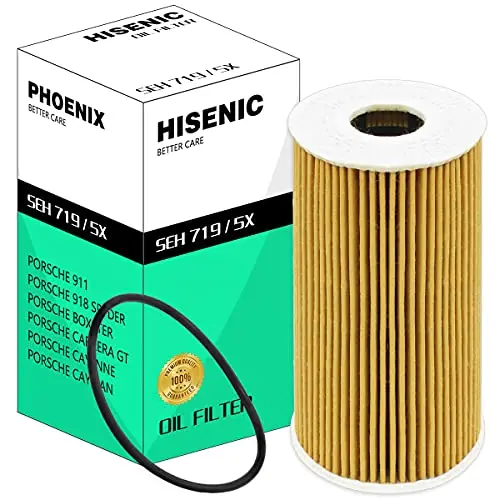 Oil Filter Fits Porsche 911 Boxster Carrera Cayenne Cayman Replace Mann Filter Hu 719/5X | Part No. 99610722552 99610722553 99610722560 1