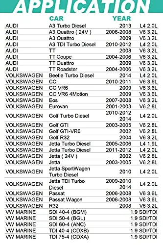 Oil Filter For Audi A3 Quattro, A3, Tt, Tt Quattro / Vw Beetle Cc Eos Golf Jetta Passat Replace Mann Filter Hu 719/7 X Metal-Free 071115562C 2