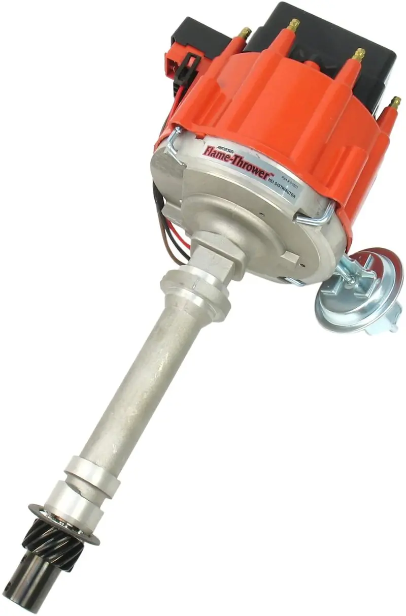 Pertronix D1001 Flame-Thrower Red Cap Distributor Hei For Chevrolet Small Block/Big Block 1