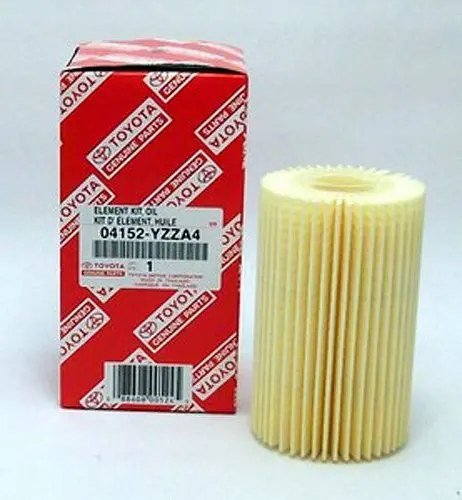 Piezas Originales Toyota 04152-Yzza4. Elemento De Filtro De Aceite Reemplazable De Tamaño 1/2 (Cantidad 5) 1
