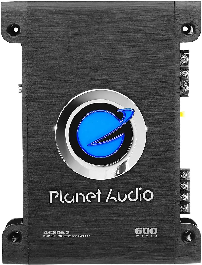 Planet Audio Ac600.2 2 Channel Car Amplifier - 600 Watts, Full Range, Class A/B, 2-4 Ohm Stable, Mosfet Power Supply, Bridgeable 1