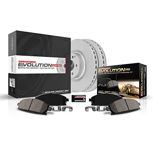 Power Stop Crk8328,Z17 Front Coated Rotor Kit-Coated Brake Rotors, Ceramic Brake Pads 1
