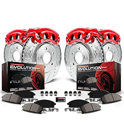 Power Stop (Kc2298) 1-Click Performance Brake Kit With Calipers 1