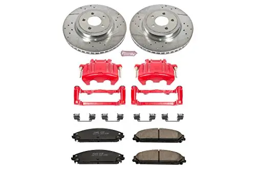 Power Stop (Kc2560) 1-Click Performance Brake Kit With Calipers 2