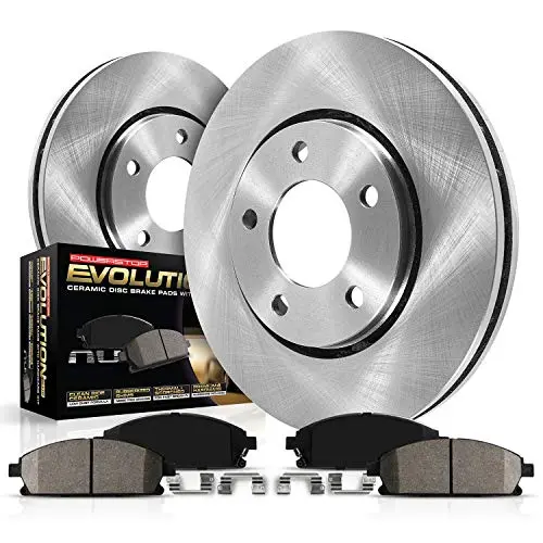 Power Stop Koe1064 Autospecialty Front Replacement Brake Kit-Oe Brake Rotors & Ceramic Brake Pads 1