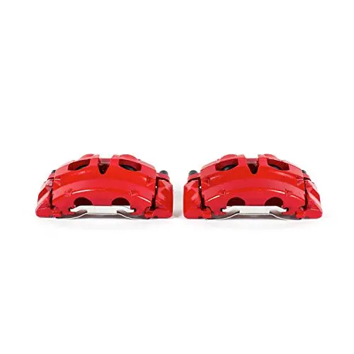 Power Stop S5060 Red Powder-Coated Performance Caliper 1