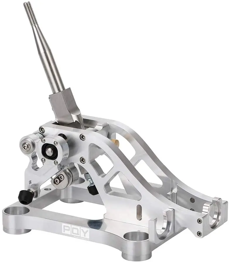 Pqy Billet Aluminum Shifter Direct Replacement Compatible With Acura 04-08 Tl Ua 04-08 Tsx Cl 03-07 Accord Cm K-Swap Oem Cable Box Race-Spec 2