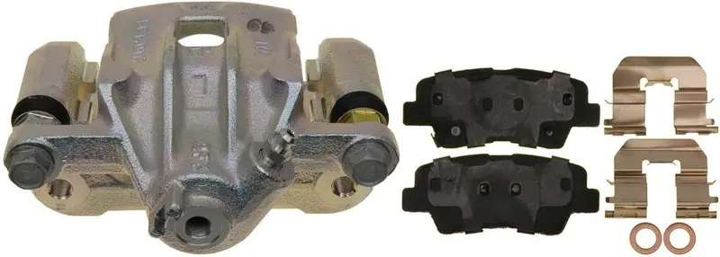Professional 18R12512 Rear Driver Side Disc Brake Caliper Assembly With Ceramic Pads (Loaded Non-Coated), Remanufactured 1