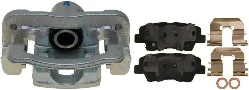 Professional 18R12512 Rear Driver Side Disc Brake Caliper Assembly With Ceramic Pads (Loaded Non-Coated), Remanufactured 2