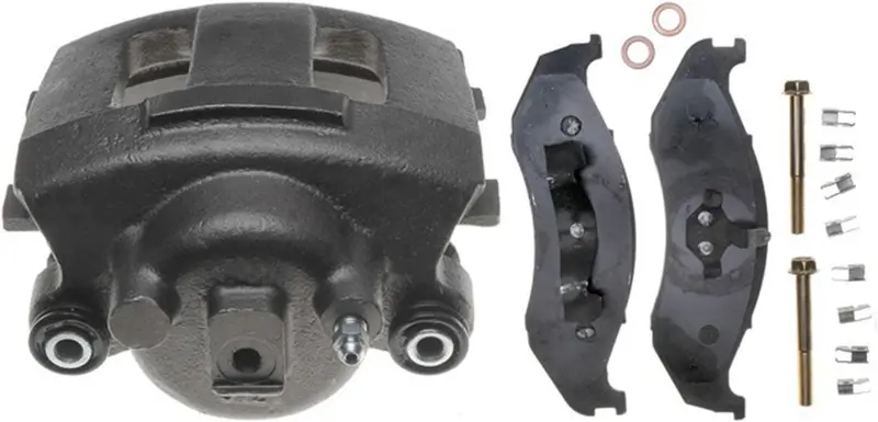 Professional 18R984 Front Driver Side Disc Brake Caliper Assembly With Semi-Metallic Pads (Loaded Non-Coated), Remanufactured 1