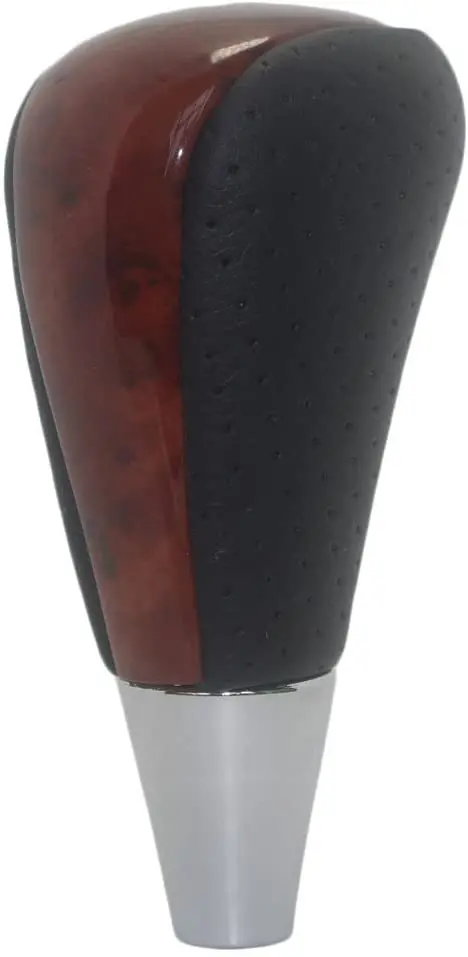 Pursuestar Black Leather Gear Shift Knob For Toyota Camry Crown Rav4 Land Cruiser Hiace Corolla Mazda Lexus Es Rx Gs Is Sc 10