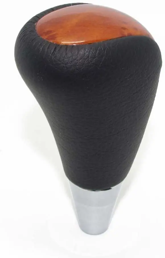 Pursuestar Black Leather Gear Shift Knob For Toyota Camry Crown Rav4 Land Cruiser Hiace Corolla Mazda Lexus Es Rx Gs Is Sc 8