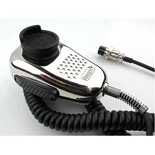 Ranger Sra-198 Chrome Edition Cb Ham Radio Noise Canceling Mic 4 Pin Wired 1