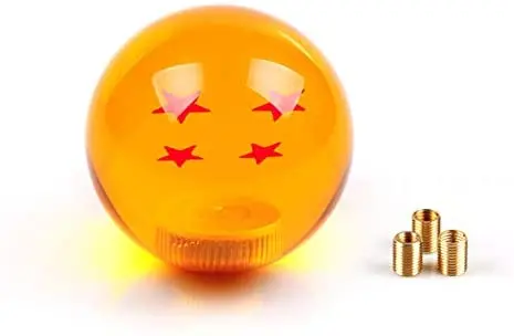 Rastp Dragon Ball Z Star Manual Gear Stick Shift Knob Universal Gear Shifter Knobs With Adapter Fits Most Car(4 Star) 1