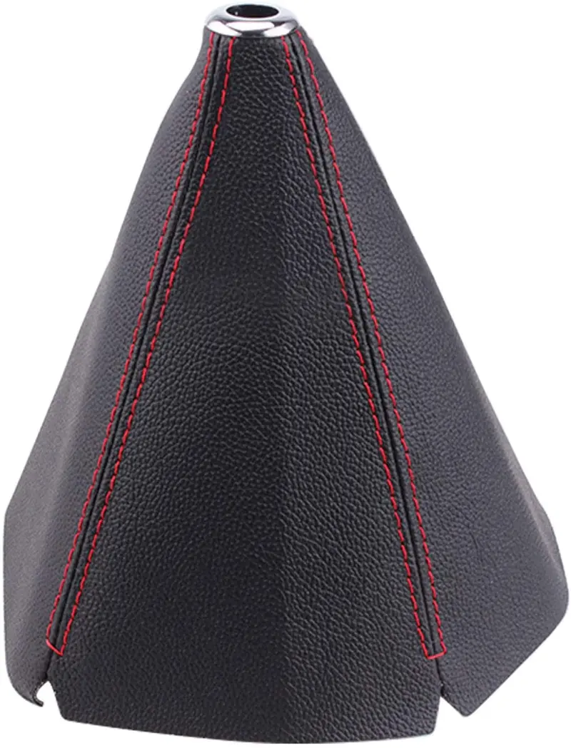 Rastp Pu Leather Shift Boot Waterproof Shift Knob Dust Cove Universal For Manual/Auto With Red Stitching,Blue 1