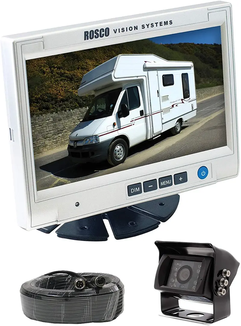 Rearview Backup Camera System Complete With 7-Inch Color Monitor, Weather Proof Camera, 65-Ft Harness. 1