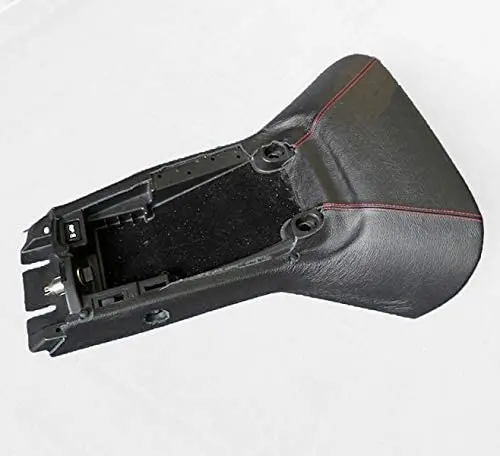 Redlinegoods Center Console Cover For 1997-2004 Chevrolet Corvette C5. Black With Red Thread 1