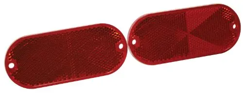 Reese Towpower 73820 Red Quick Mount Reflector - 2 Pack 1