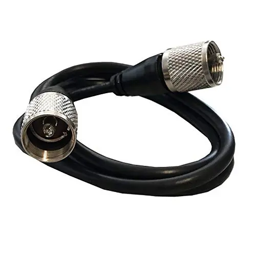 Rg58a/U Pl-259 Coax Cable Jumper For Ham & Cb Radio, Antenna Analyzer, Dummy Load, Swr Meter, 3 Foot 1