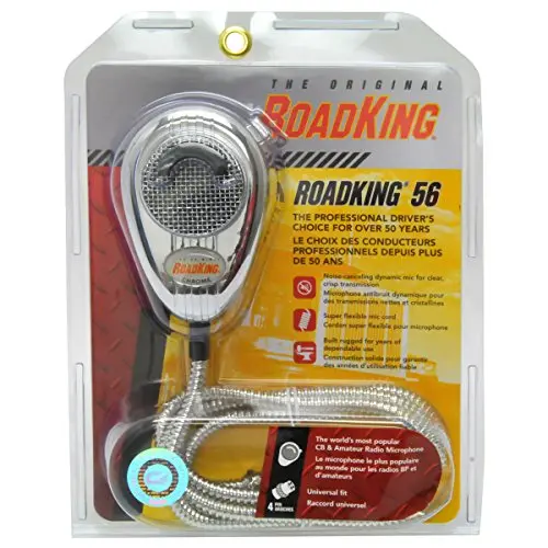 Roadking Rk56chss Chrome Noise Canceling Cb Microphone With Chrome Flex Cord 1