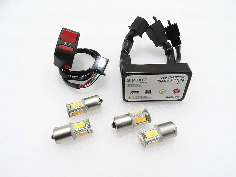 Royal Crusaders Royal Enfield Classic Uce Simtac Pnp Hazard Flasher 12V With Bulbs 1