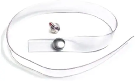 Rv Designer H750, Tieback Strap, Clear Plastic, 18 Inch, Interior Hardware (1) 1