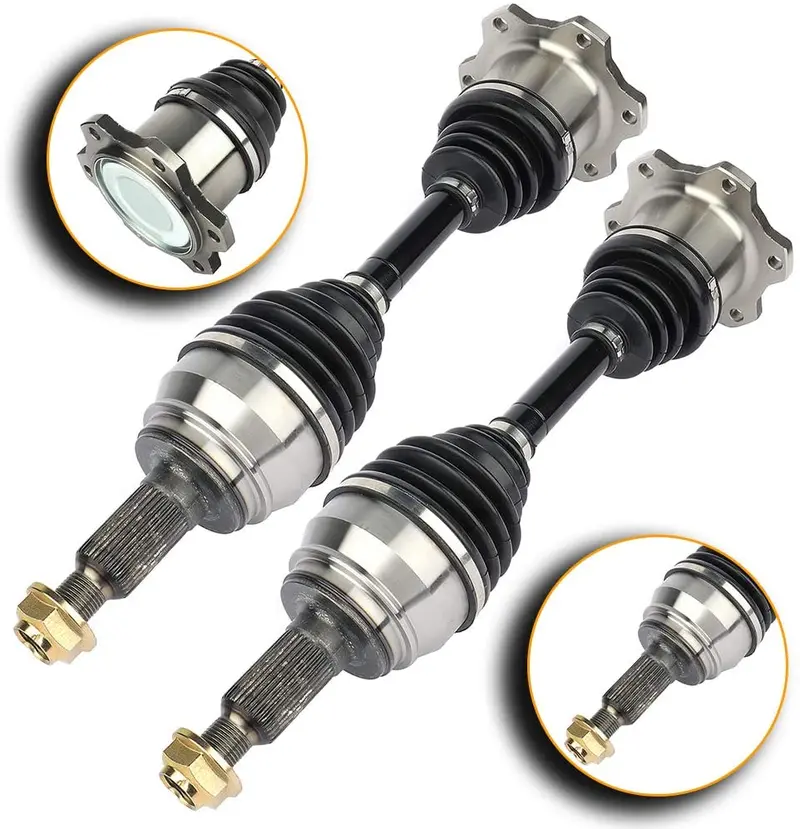 Scitoo Cv Axle Shaft Assembly Fits For 2002 2005 Front Left Right 2Pc For Cadillac Escalade Esv Ext For Chevy Avalanche 4.3L 4.8L 5.3L 6.0L 6.2L 1