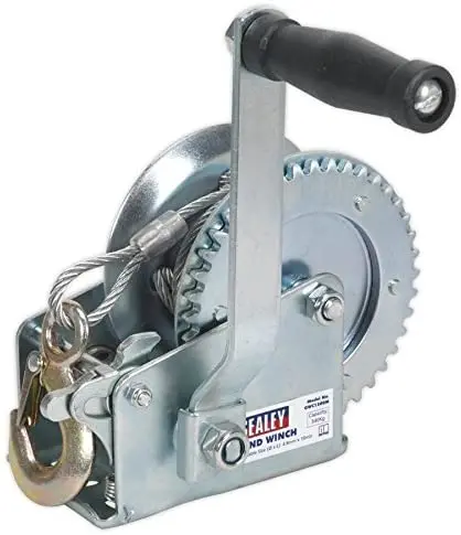 Sealey Gwc1200m 540 Kg Capacity Geared Hand Winch With Cable By Sealey 1