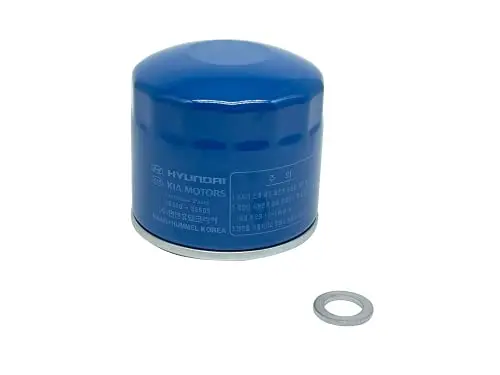 Set Of 3 Genuine Oem Engine Oil Filter 26300-35505-St And Drain Plug Gasket 21513-23001 Fit For Hyundai, Kia 2