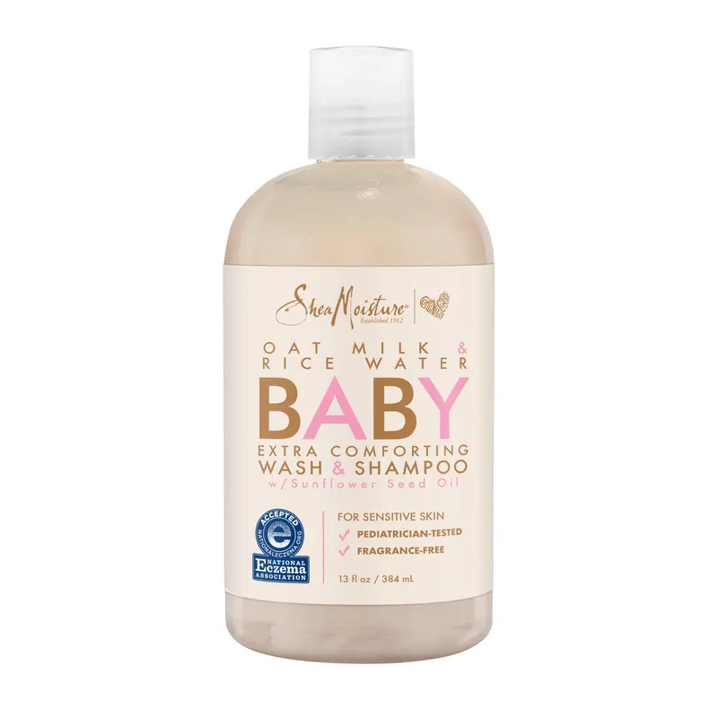 Sheamoisture Baby Wash & Shampoo Oat Milk & Rice Water, 13 Oz 1