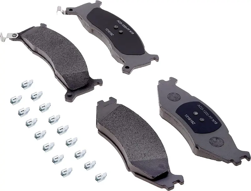 Silver 14D524mh Semi-Metallic Front Disc Brake Pad Set With Wear Sensor 1