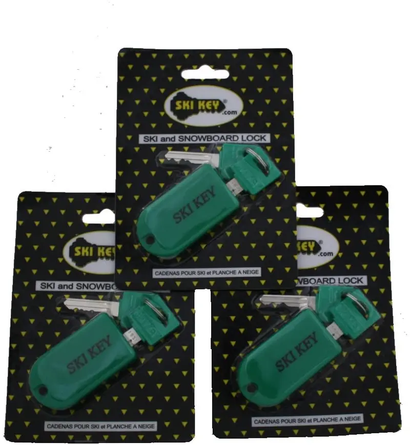 Ski & Snowboard Lock - Family 3 Pack (Keyed Alike) 1
