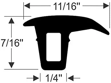 Steele Rubber Products - Rv Window Track Weatherstrip - Sold And Priced By The Foot - 70-4298-257 1