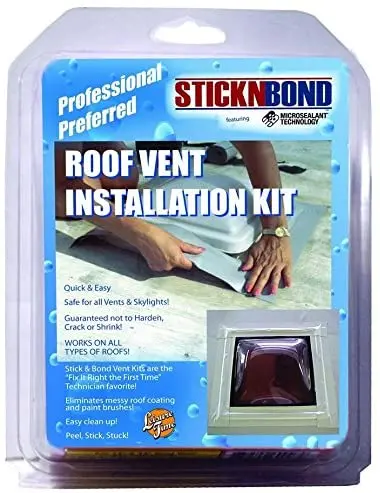 Sticknbond Leisure Time 60007 Rv Trailer Camper Cleaners Roof Vent Installation Kit 1
