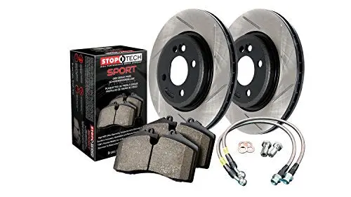 Stoptech 977.44016R Sport Axle Pack, Slotted, Rear 1
