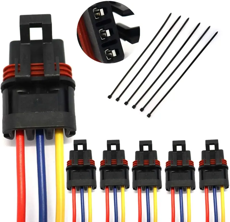 Subaligu 6 Pack Pulse Power Plug Connector Compatible With 2018-2020 Polaris Ranger Rzr Xp 1000 Rs1 General Pulse Bus Box Power Harness Pigtail Connector 1