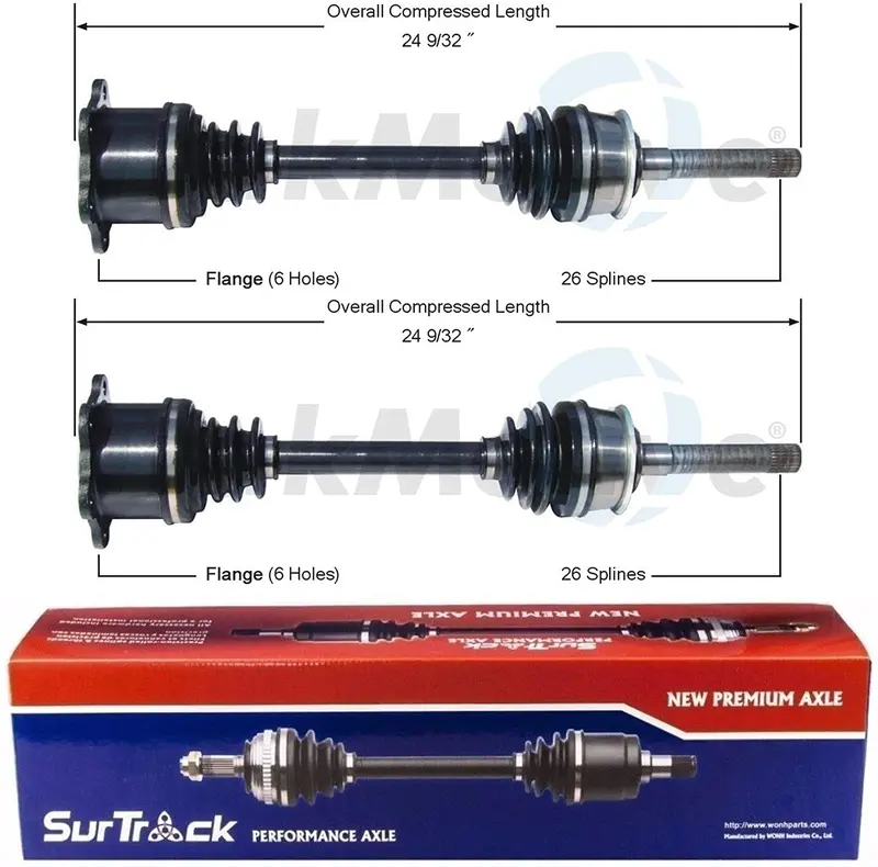 Surtrack Pair Set Of 2 Front Cv Axle Shafts For Toyota T100 4Wd 1993-1998 1