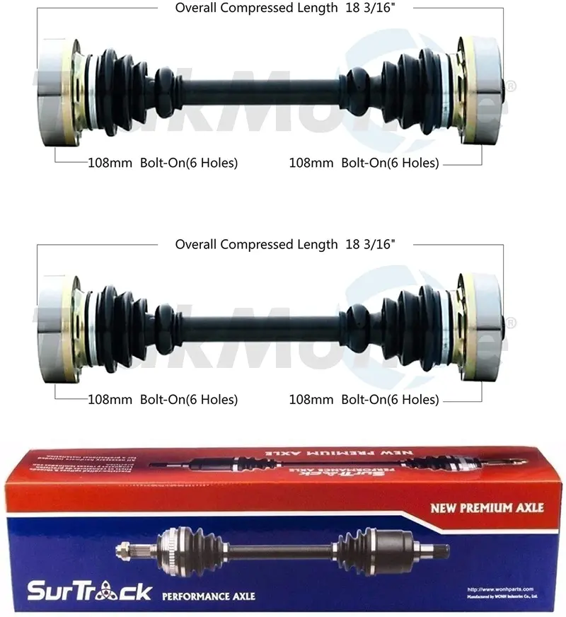 Surtrack Pair Set Of 2 Rear Cv Axle Shafts For Bmw E34 525I 535I 540I 1