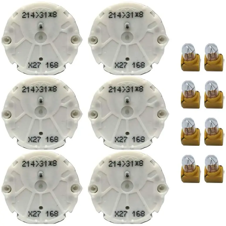 Tanin Auto Electronix Instrument Cluster Repair Kit | Gmc & Chevy Truck | (6) Oem X27.168 Stepper Motors & (8) Light Bulbs 1