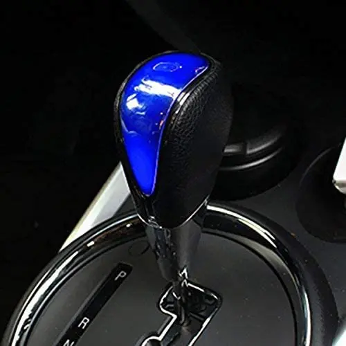 Teswne Black Leather Led Touch Activated Shift Knob For Toyota/ Scion Honda /Acura Nissan/ Mazda Lexus (White) 1
