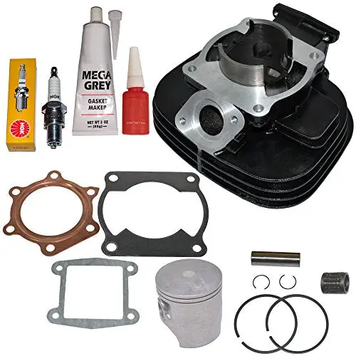 Top Notch Parts Cylinder Carburetor Air Filter Cleaner Top End Kit Set Fits Yamaha Blaster 200 Yfs200 2