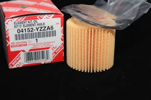 Toyota Genuine Parts 04152-Yzza6 Replaceable Oil Filter Element (Qty10) 1
