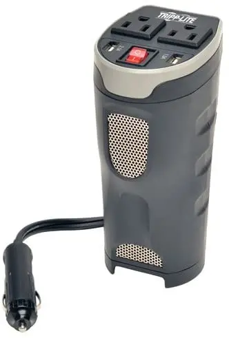 Tripp Lite 200W Car Power Inverter With 2 Outlets & 2 Usb Charging Ports, Cup Holder Design, Auto Inverter (Pv200cusb),Gray 1
