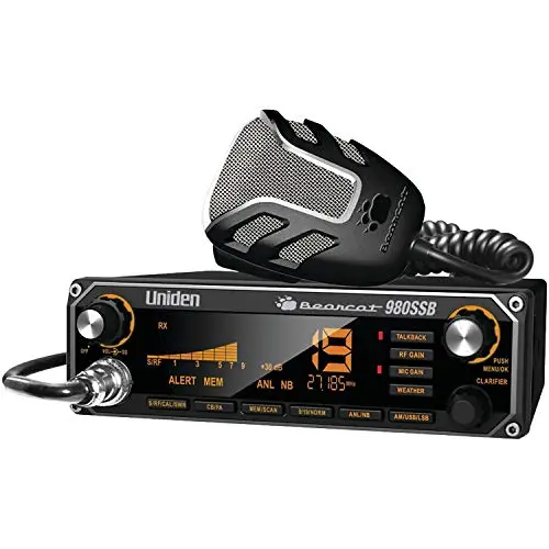 Uniden Bearcat 980 40-Channel Ssb Cb Radio With 7-Color Digital Display 1